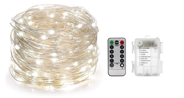 5m-10m-Waterproof-Remote-Control-Fairy-Lights-Battery-LED-String-Light