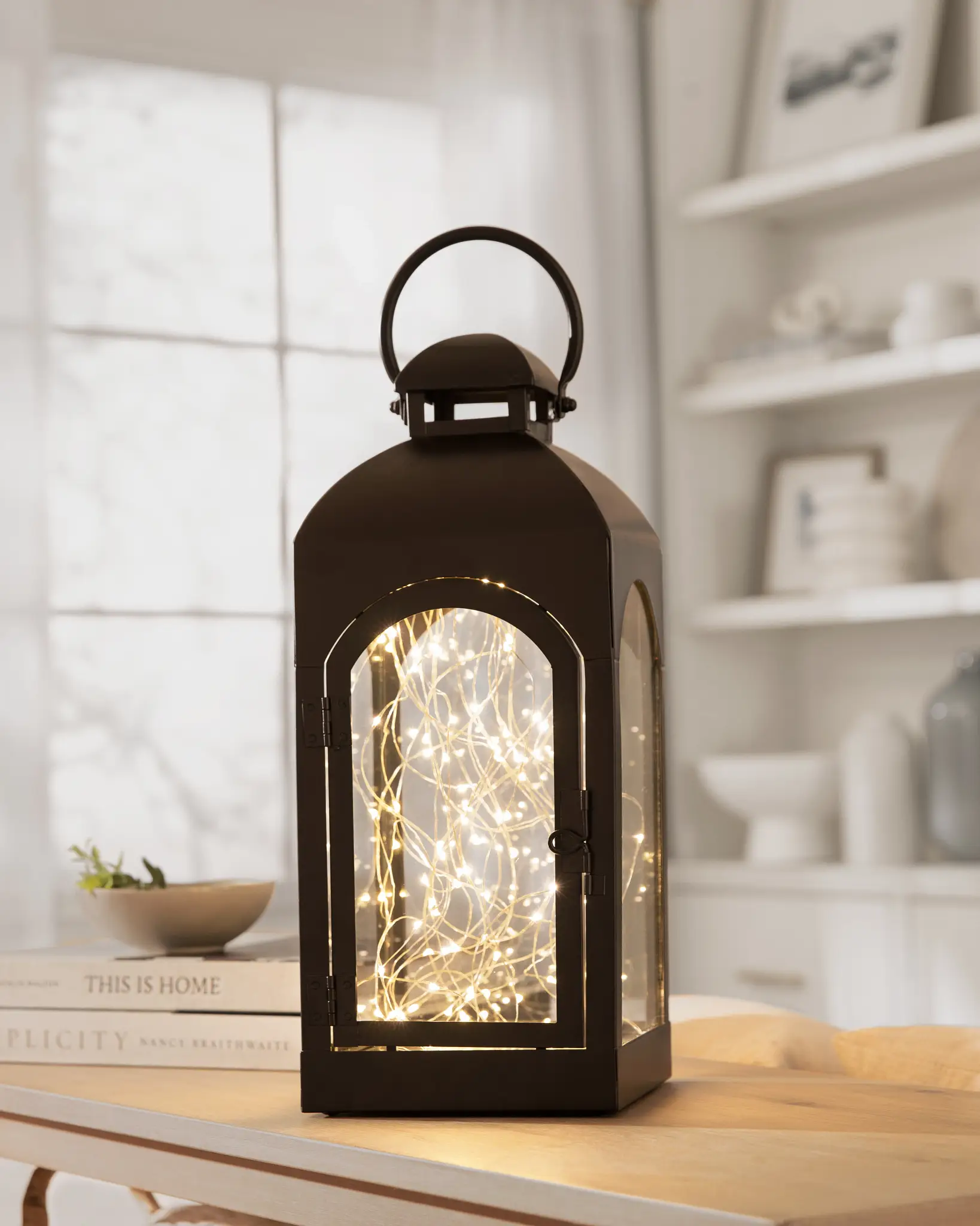 Brown-Classic-Fairy-Lighted-Lantern