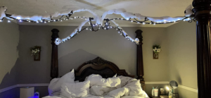 Headboard Focal Point fairy light