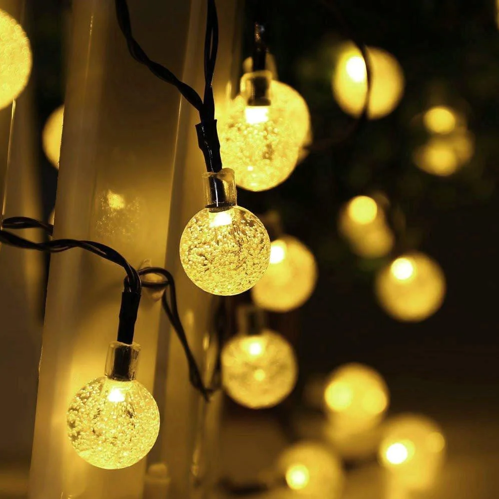 Solar-Outdoor-String-Lights-20ft-LED-Warm-White-Crystal-Ball